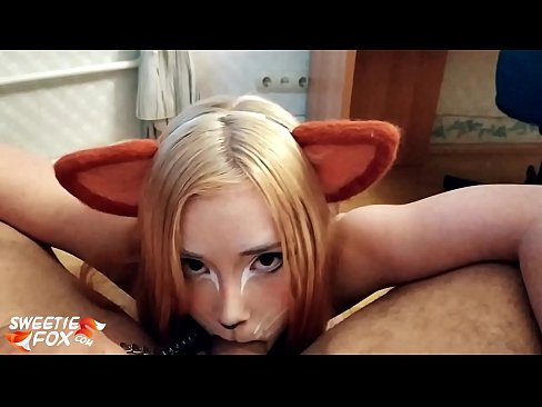 ❤️ Kitsune ingoia cazzo è cum in bocca ❤❌ Super sex à noi